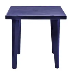 VANYPLAS - Mesa Cuadrada Plástico Azul 75x71x75 Cm