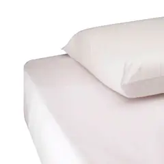 CASA BONITA - Juego De Sábanas 144 Hilos Blanco