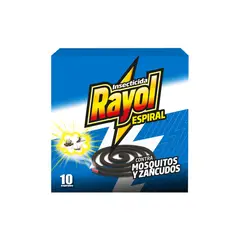 RAYOL - Insecticida Espiral Voladores 10 Und