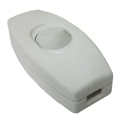 HALUX - Interruptor De Paso Para Cable dúplex 6A 120V Blanca