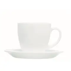 LUMINARC - Taza con Platillo Carine Blanco