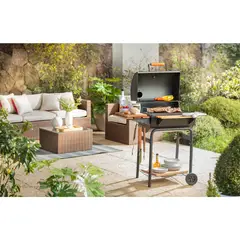 MR BEEF - Asador a carbón con bandeja 133x94cm