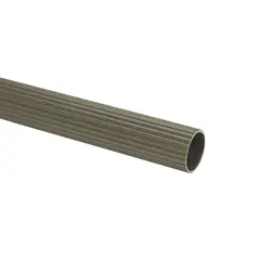 JUST HOME COLLECTION - Tubo Ranurado 25 Mm X 150 Cm Dark Silver