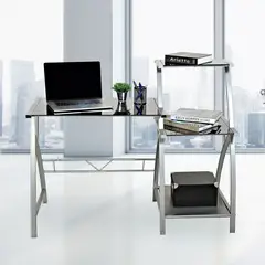 undefined - Escritorio 123x101x52cm Vidrio