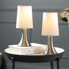 CASA BONITA - Set de 2 Lámpara Mesa Dijon E27