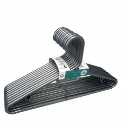 undefined - Gancho plástico grueso gris x 10 unidades