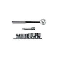 STANLEY - Juego 10 Piezas Copas 10-19 mm Ratchet 3/8 Pulgada