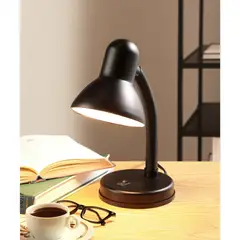 CASA BONITA - Lampara Escritorio Piccola 1 Luz E27 Negro