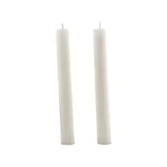 CERESPAS - Set x2 Velas Candelabro Blanca