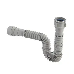 GRIVAL - Sifón Plástico Flexible Blanco 86cm lvp/lvm