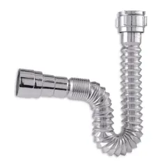 GRIVAL - Sifón metalizado flexible 68cm
