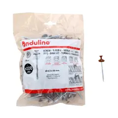 TECHOLINE - Tornillo Cubierta Rojo 100 Und