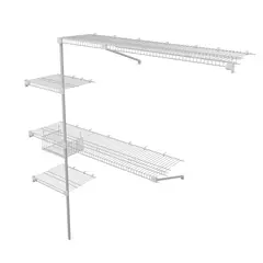 REJIPLAS - Practi Closet Rejilla Ancho Hasta 2x2x0.4 Metros Blanco