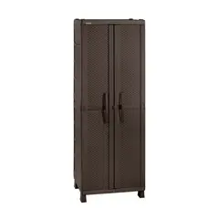 RIMAX - Armario Plástico para Ropa Rattan 65x189x58 cm Soporta 25 kg