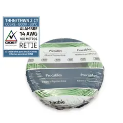 PROCABLES - Alambre N14 100M Verde