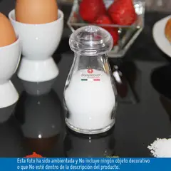 BORGONOVO - Salero Vidrio Indro 60cc Con Tapa Plástica