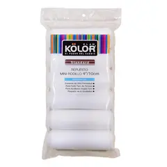 KOLOR - Mini Rodillo 4 Pulgadas Espuma Paquete x 6