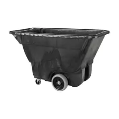 RUBBERMAID COMMERCIAL - Contenedor Con Ruedas Plasti 400L Negro 4-1043067