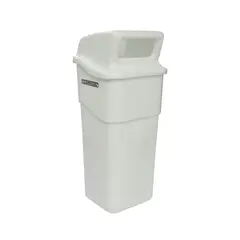 COLEMPAQUES - Caneca Plástica 50L Blanco Para Vidrio Con Tapa Cachuca