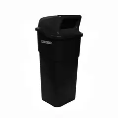 COLEMPAQUES - Caneca Plástica 50L Negro Para Organicos Con Tapa Cachuca