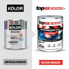 TOPEX - Anticorrosivo para Metal Blanco 1/4 galón
