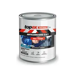 TOPEX - Anticorrosivo para Metal Gris 1/8 galón