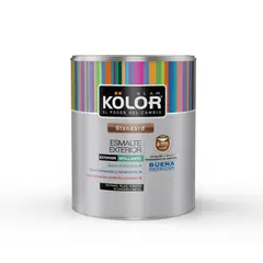 KOLOR - Esmalte Exterior Amarillo 1/ 8 Galón