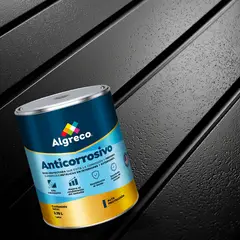 ALGRECO - Pintura Anticorrosivo Mate De Alta Protección 1 Galón Negro