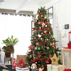 DEAR SANTA - Árbol de Navidad 210 cm x 138 cm 1000 Ramas Mountain Verde