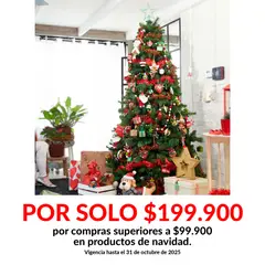 undefined - Árbol de Navidad 210 cm x 138 cm 1000 Ramas Mountain Verde