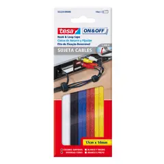 TESA - Tiras Amarre Velcro 17Cm X 14Mm X 10 Und.