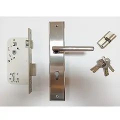 M&H SECURITY LOCKS - Kit Cerradura Seguridad 1 Pasador 10Mm Pomo Mh