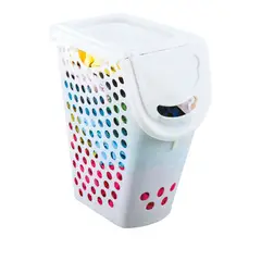 RIMAX - Canasta Plástica Para Ropa Plus 50 Litros Wengue