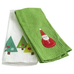 undefined - Limpiones de Cocina x2 Unidades Wafle Navidad Dear Santa