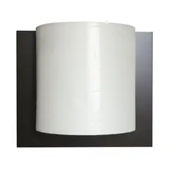 LUZ AND AMBIENTE - Lámpara Decorativa Para Pared 1 Luz 60w Rosca E27 Tela - Madera