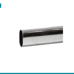 FIXSER - Tubo Closet Ovalado Niquel 0.8X15X3mm 3Mt