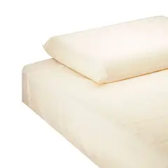 CASA BONITA - Juego De Sábanas Sencillo 132 Hilos Beige