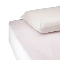 CASA BONITA - Juego De Sábanas Sencillo 132 Hilos Blanco