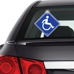 VISUAL ART - Señal Discapacitado Reflectiva 14X14Cm