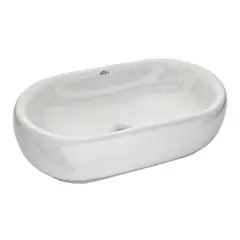SENSI DACQUA - Lavamanos Ovalado Aosta Blanco 50x30.5x13.5