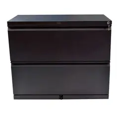 INDUSTRIAS CRUZ - Archivador Horizontal 2 Gavetas 76x90x50cm Negro