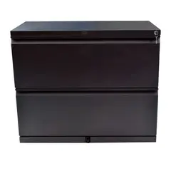 INDUSTRIAS CRUZ - Archivador Horizontal 2 Gavetas 76x90x50cm Negro
