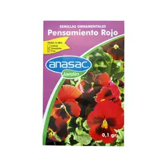 ANASAC - Semilla Pensamiento Rojo 0,1 Gramos