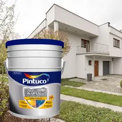 PINTUCO - Pintura Koraza Blanco 5 Galones Exterior