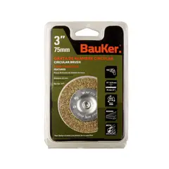 BAUKER - Grata 3 pulgadas plana alambre vastago 1/4 pulgada 1BS7332