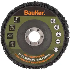BAUKER - Rueda abrasiva para pintura y oxido 100mm Redline 1BS7902