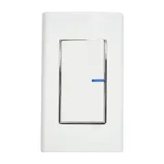 HALUX - Interruptor Sencillo L/P Ornatto Blanco