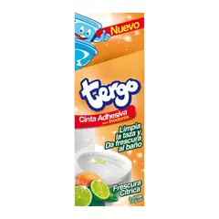 TERGO - Cinta Adhesiva Limpiador Baño Frescura Citrica 3Und X10Gr