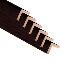 DEKOART - Esquinero Wengue 6 Unidades 2x2cm 2.40m