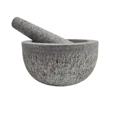 undefined - Mortero Grande Redondo Granito 18X10 Cm